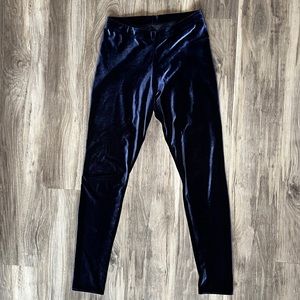 EUC BlackMilk Sapphire Blue Velvet Legging M